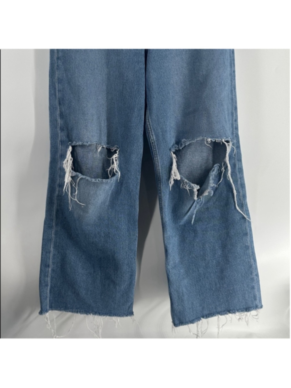 Levi's jeans Premium High Loose Jeans ripped knees distressed y2k 90's frayed 28 - Picture 8 of 11